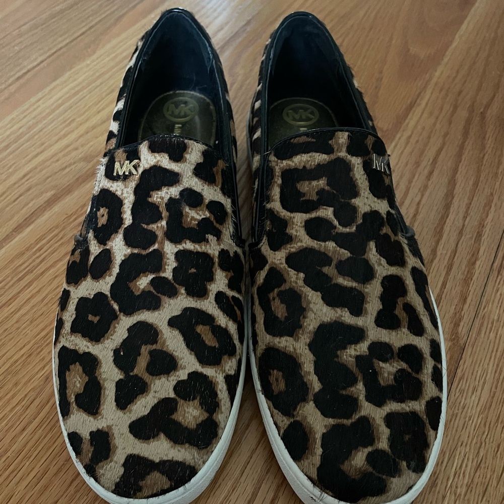 Michael Kors Leopard Print Slip-On Sneakers